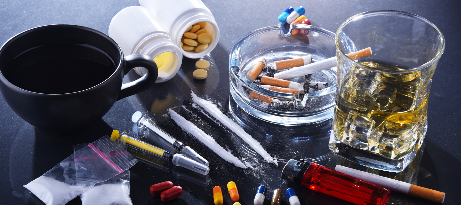 Addictive substances, including alcohol, cigarettes and drugs